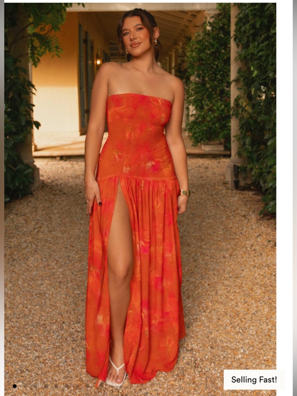 Peppermayo Eden strapless maxi dress size 10